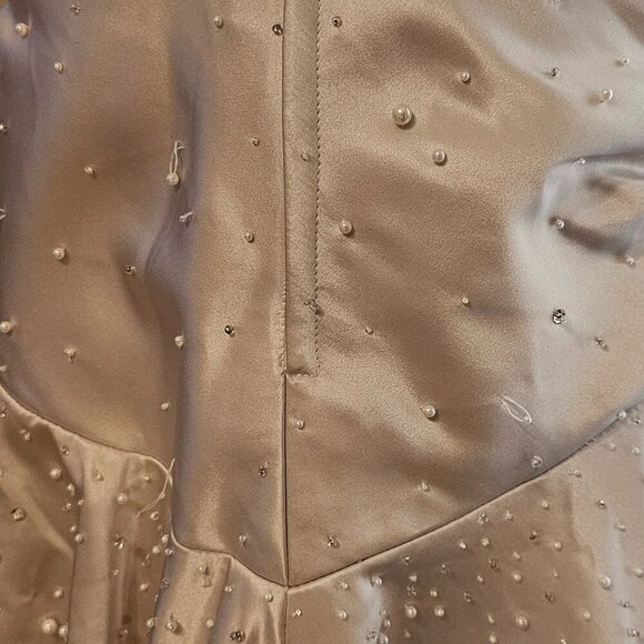 Golden Gate Bridal  Champagne Strapless Wedding Dress 16 - Picture 6 of 8